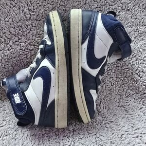 Nike Blue and White High-Top Sneakers